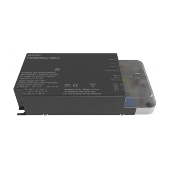 eldoLED Artecta POWERdrive 562 Quick Start Manual