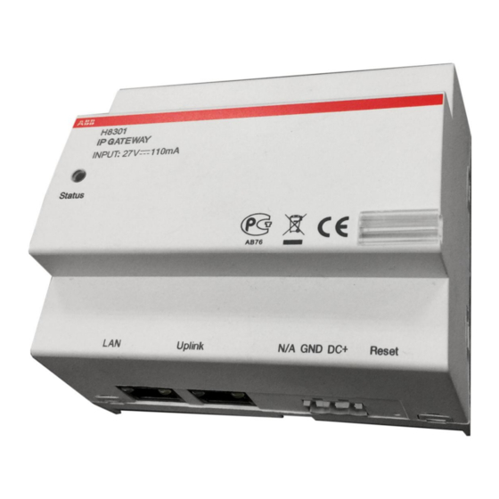 ABB Welcome IP H8301 Manuals