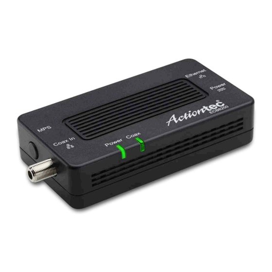 ActionTec ECB6250S02 Quick Start Manual