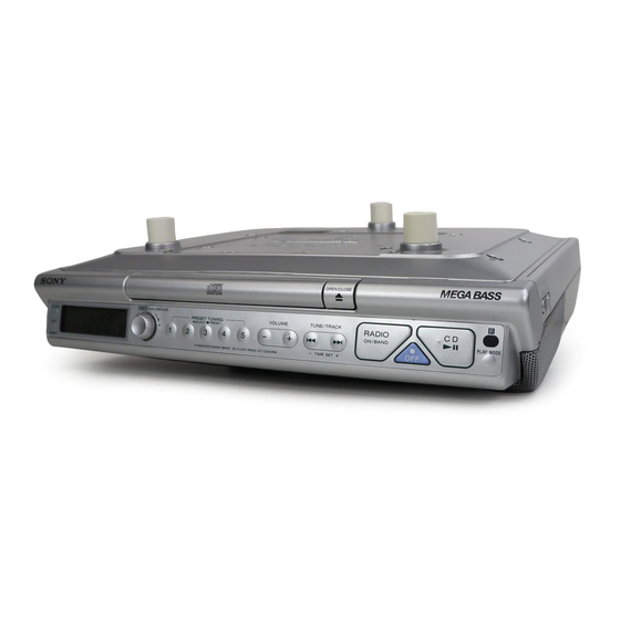 Sony ICF-CD543RM Service Manual