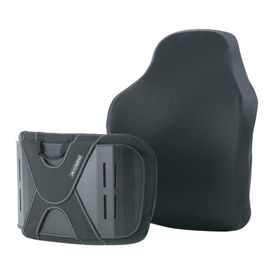 Ki Mobility AXiOM BACKS BTX BACKREST HARDWARE Quick Start Manual