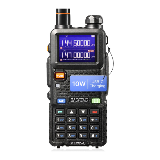 BAOFENG UV5RM PLUS USER MANUAL Pdf Download ManualsLib