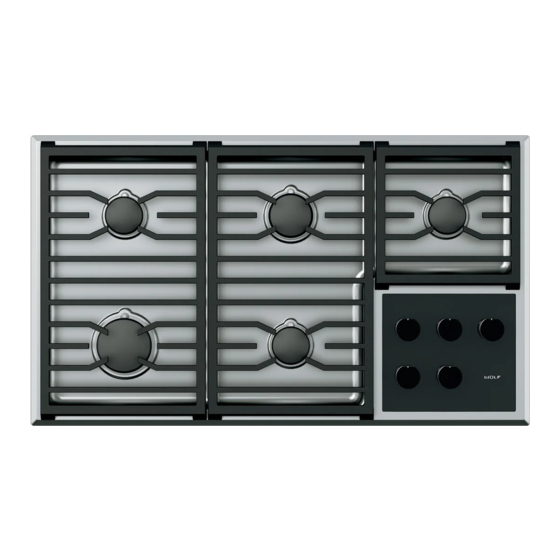 WOLF 30" GAS COOKTOP INSTALLATION MANUAL Pdf Download ManualsLib