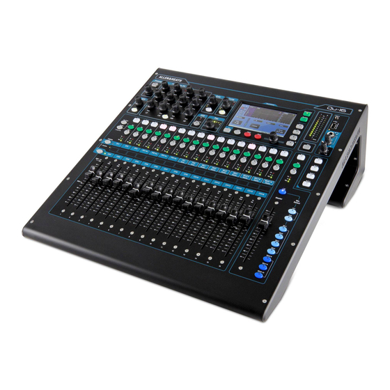 ALLEN & HEATH Qu - 16 User Manual