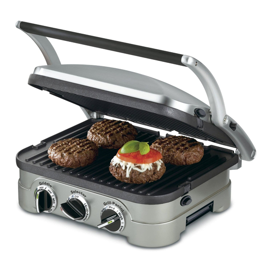 Cuisinart 2025 griddler manual