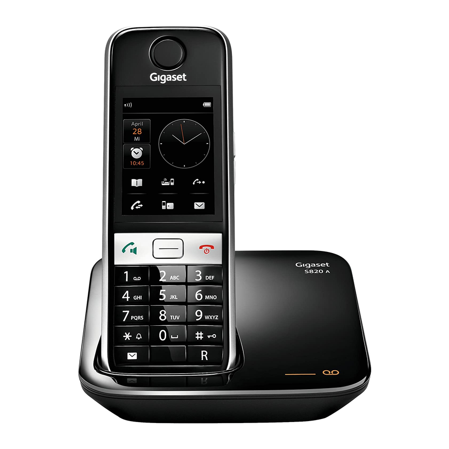 Gigaset S820A Setup & User Manual