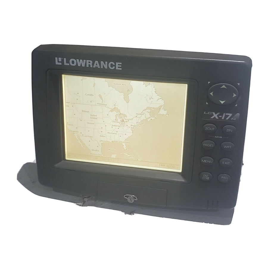 LOWRANCE LCX17M OPERATING INSTRUCTIONS MANUAL Pdf Download ManualsLib