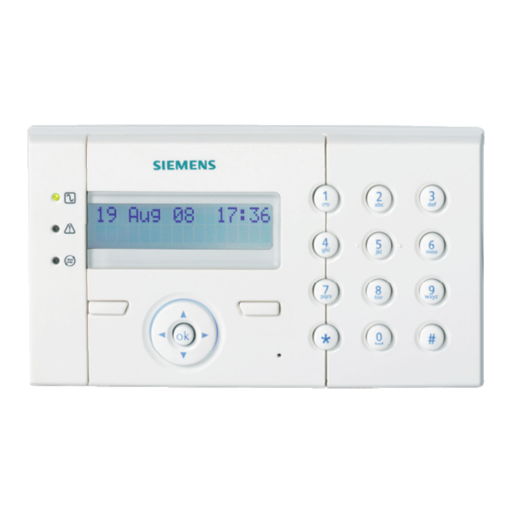 Siemens SPCK420 User Manual
