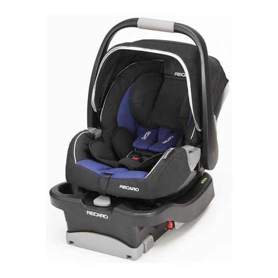 Recaro performance coupe infant car discount seat in onyx