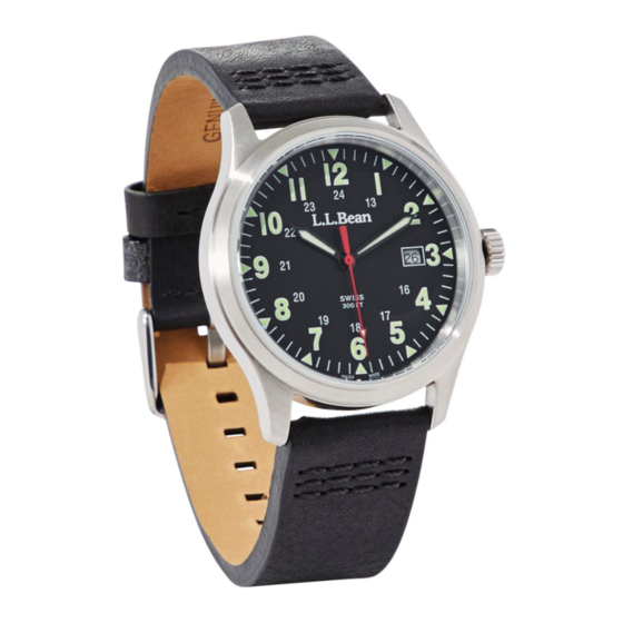 LL BEAN FIELD WATCHES OPERATING INSTRUCTIONS Pdf Download ManualsLib