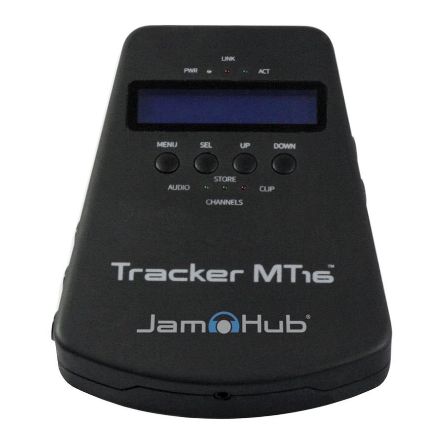 JAMHUB TRACKER MT16 USER MANUAL Pdf Download ManualsLib