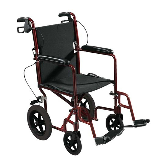 DRIVE EXPEDITION ALUMINUM TRANSPORT CHAIR QUICK MANUAL Pdf Download ...