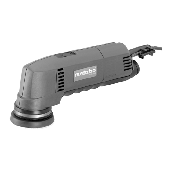 Metabo SX E 400 Original Instructions Manual