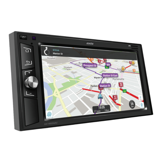 Audioxtra axis AX1860NAV Instruction Manual