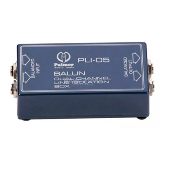 Palmer BALUN Manual