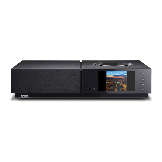 NAIM Uniti Nova Quick Start Manual