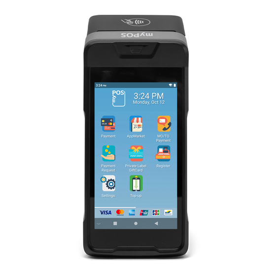 User Manuals: myPOS Carbon Handheld POS Terminal