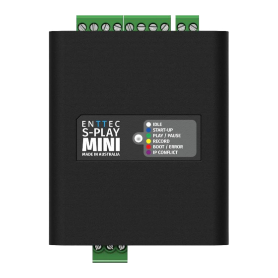 Enttec S-PLAY MINI User Manual