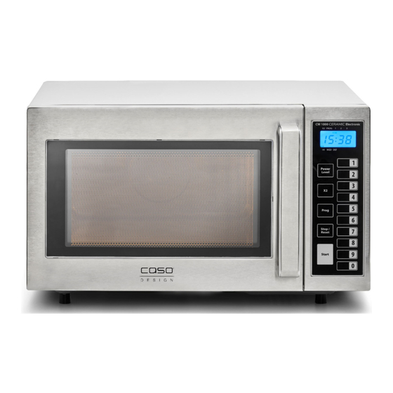 CASO DESIGN CM 1000 Ceramic Electronic Original Operating Manual