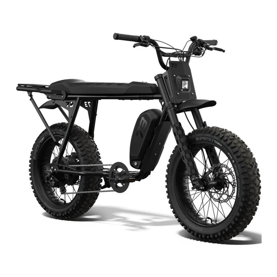 SUPER73 ADVENTURE Series, SUPER73-S Manual