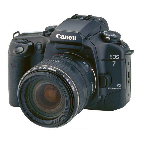 Canon EOS ELAN 7E 30 Date Instructions Manual