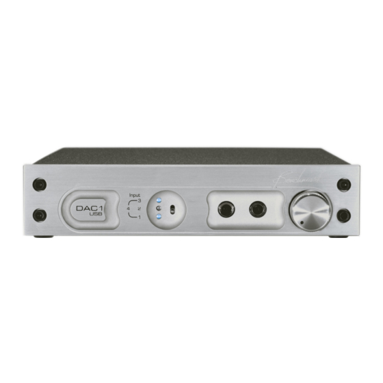 Benchmark DAC1 USB Instruction Manual