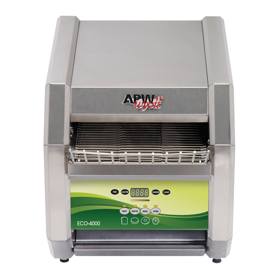 APW Wyott QST-350E Installation And Operating Instructions Manual