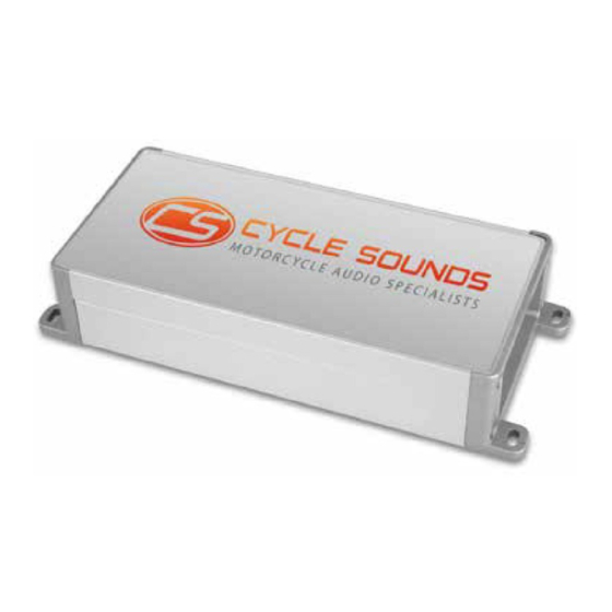 Cycle Sounds ST4.1000D User Manual