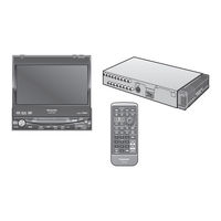 Panasonic CQVD7700U - CAR A/V DVD NAV Operating Instructions Manual