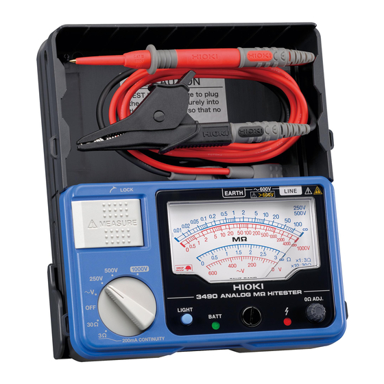 Hioki 3490 Instruction Manual