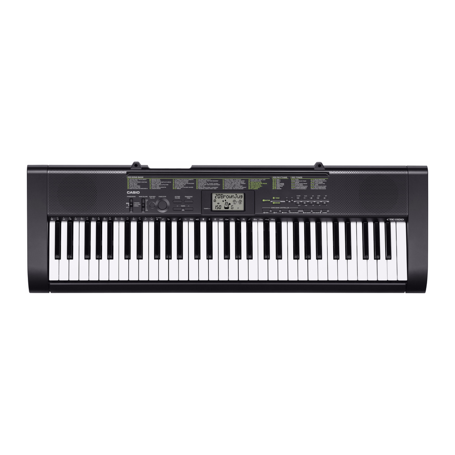 Casio CTK-1150 User Manual
