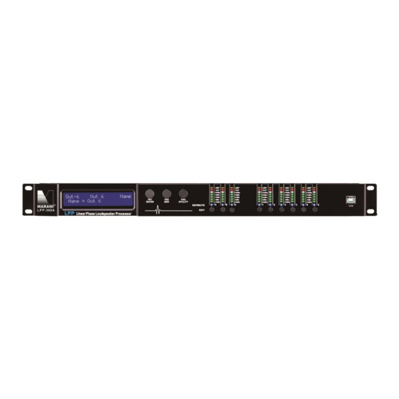Marani LPP-360A Manuals