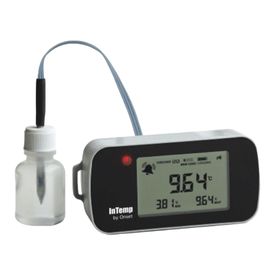 Onset InTemp CX402-T205 Quick Start Manual