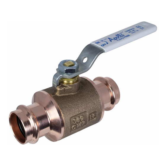 Conbraco Industries APOLLOPRESS Installation, Operation, Maintenance Manual