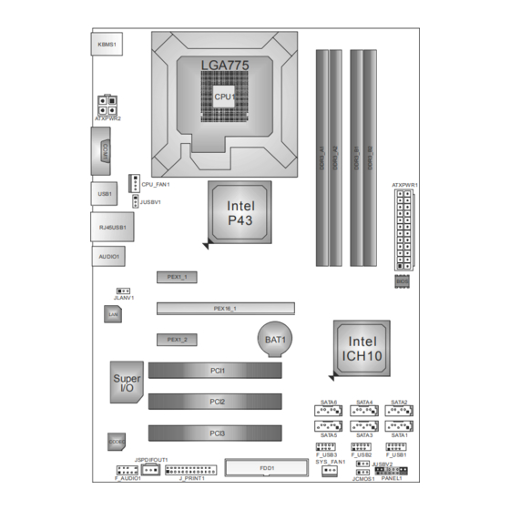 Biostar P43D3+ Setup Manual