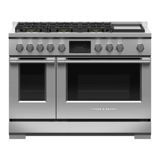 Fisher & Paykel RDV3486GDL Installation Manual