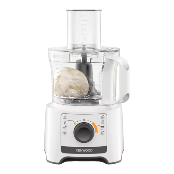 Kenwood FDP31.020WH Instructions Manual