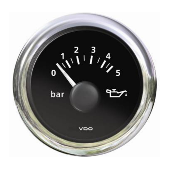 VDO VIEWLINE PRESSURE GAUGES Product Information