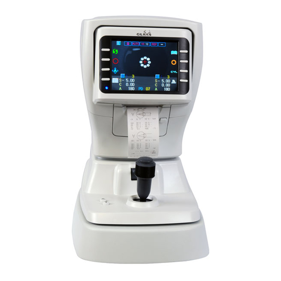 User Manuals: Gilras GRK-6000 Refractor Keratometer
