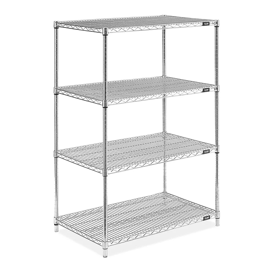 U-Line ADJUSTABLE OPEN WIRE SHELVING Manual