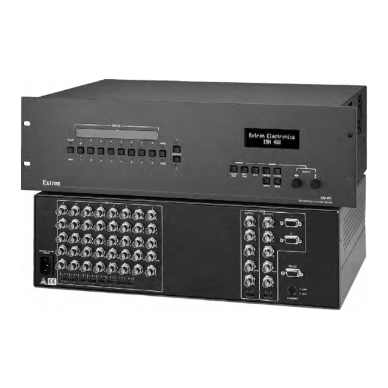 Extron electronics ISM 482 Assembly, Installation And Operation