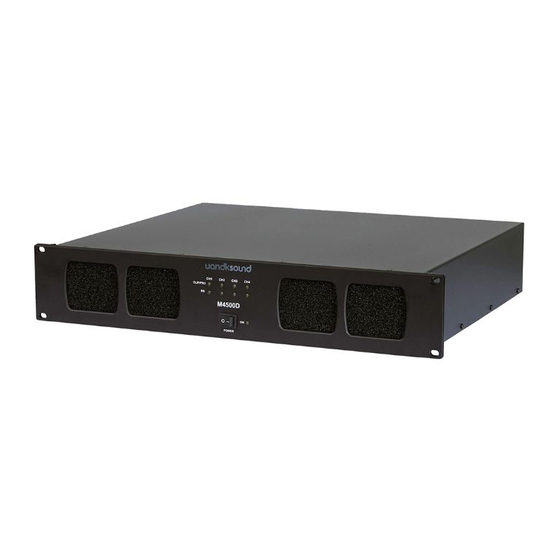 uandksound M4500D Quick Start Manual