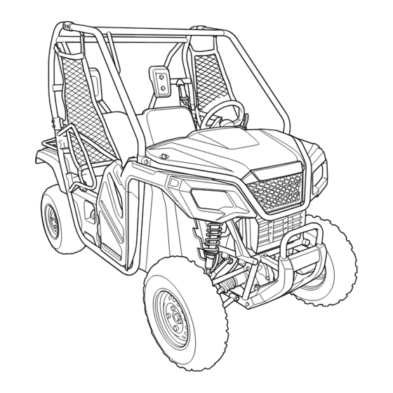 Honda PIONEER SXS500M 2020 Owner's Manual