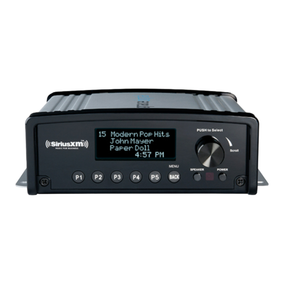 Sirius XM RAdio SiriusXM Quick Start Manual