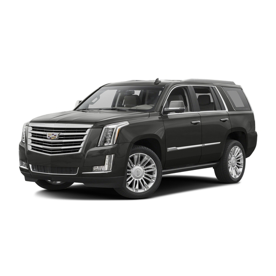 Cadillac 2016 Escalade Manual