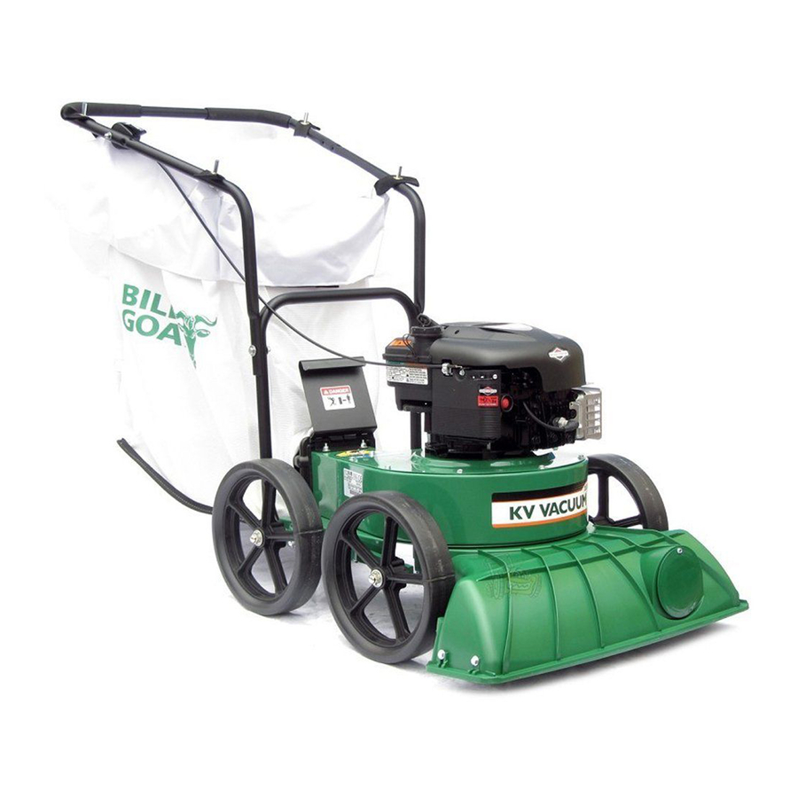 Billy Goat KV600SPFB Owner's Manual