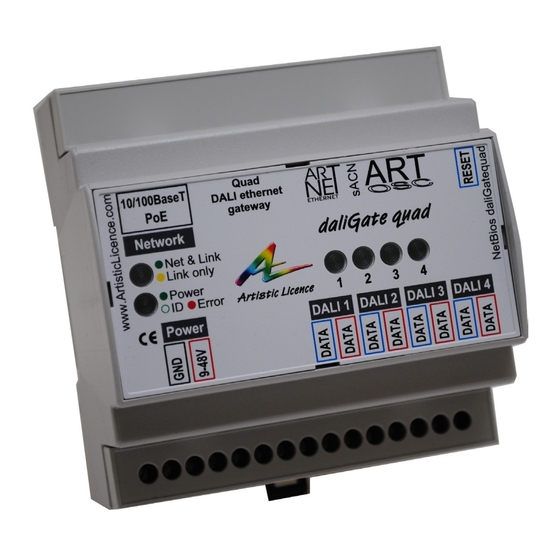 Artistic Licence daliGate quad User Manual