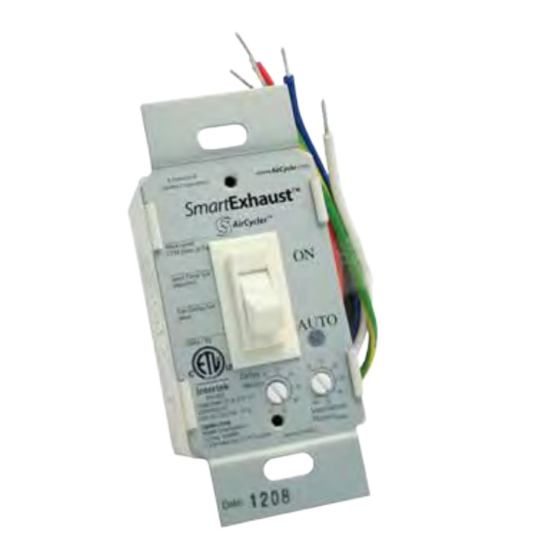 AirCycler SmartExhaust Installation & User Manual