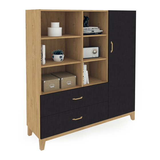 Meblik Bookcase low 150 Manual