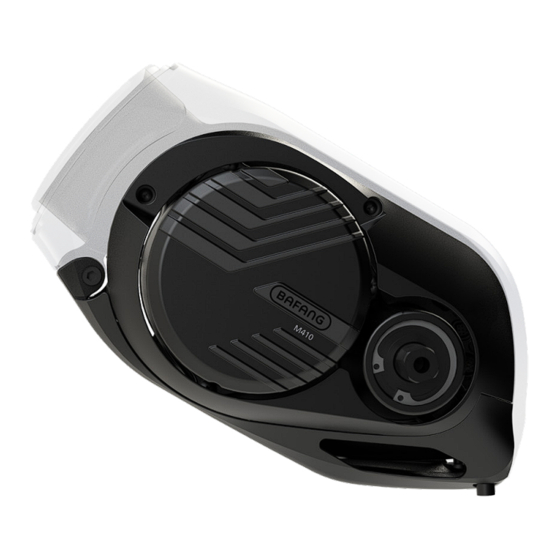 BAFANG M410 User Manual